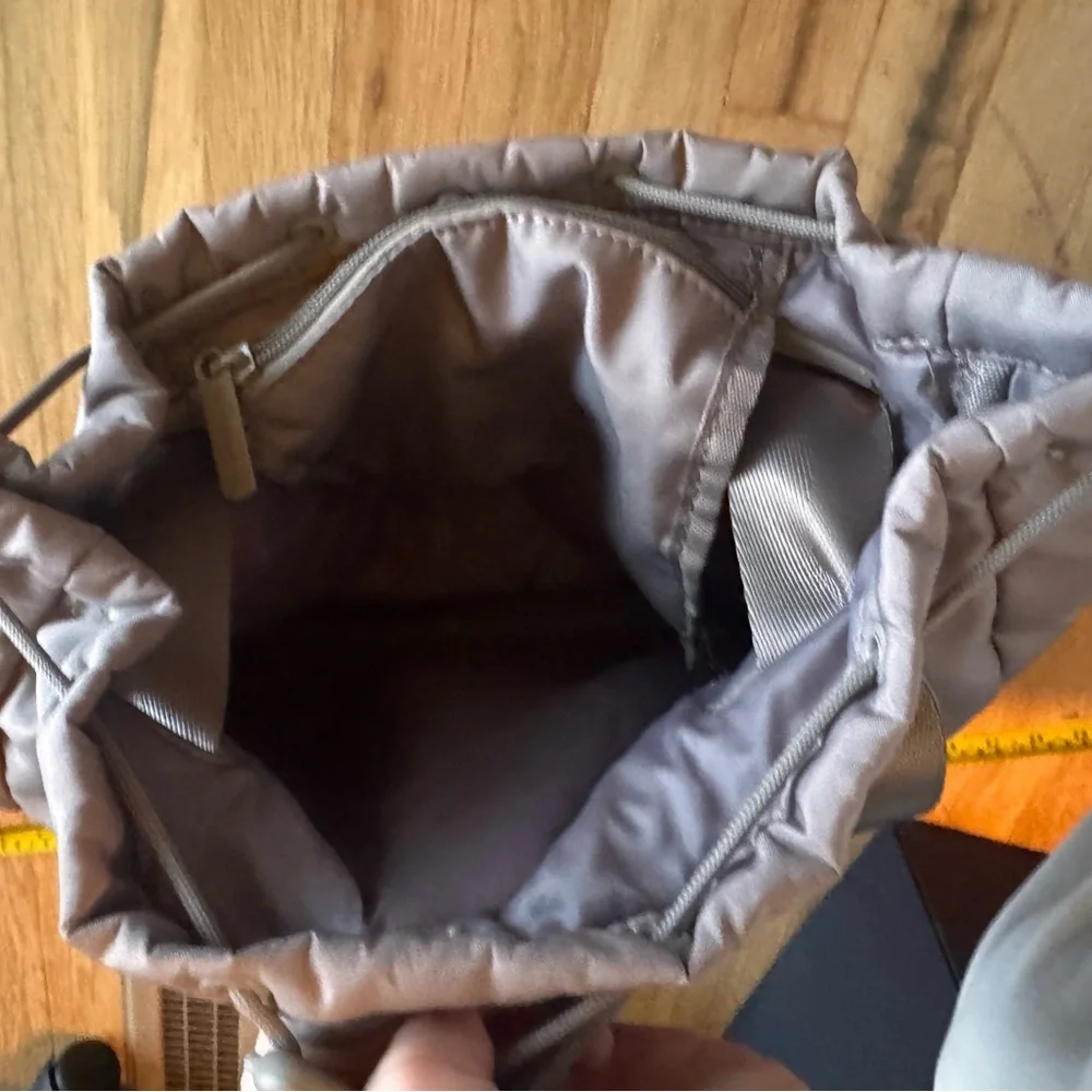 Beyond Yoga Gray Tote Bag Backpack